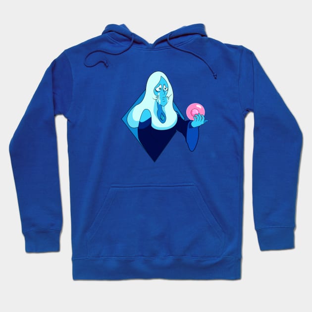 Blue Diamond Hoodie by necromancress